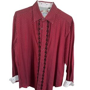Robert Graham mens checkered shirt size XL